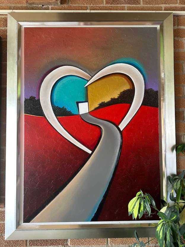 Road To Your Heart Painting at the International Servant Leaders Museum